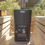 200cm Spruce Barrel Sauna | Thermowood | Harvia heater & Terrace | Wood-Fired or Electric.