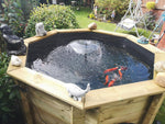 6ft 473 Gallon Octagonal Wooden Koi Pond, 44mm thick, 1099mm high