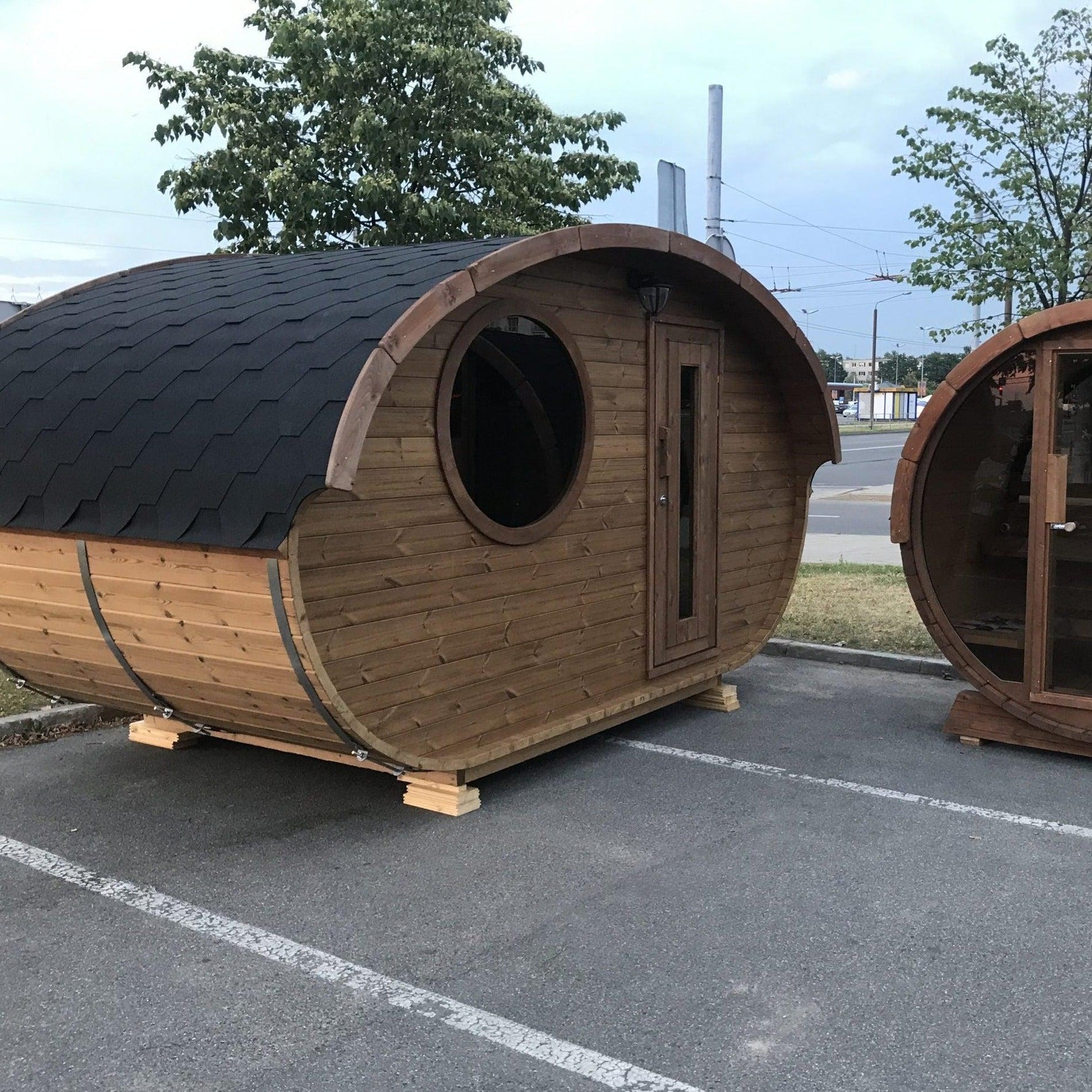 Hobbit Sauna, various sizes, Wood-Fired or Electric.