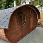 Hobbit Sauna, various sizes, Wood-Fired or Electric.