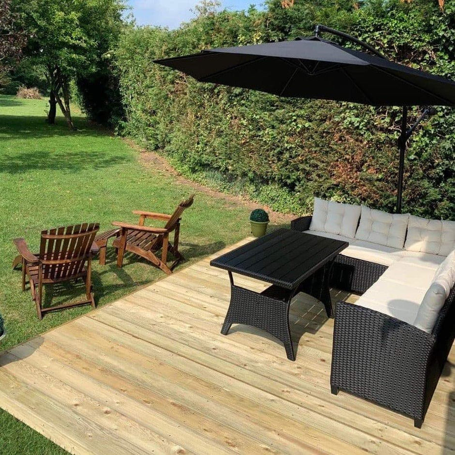 LayzeeDeck, Chunky Timber Decking Kit, various sizes, quality Redwood ...