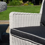 Rattan Effect Four Seater Dining Set - Two Colours