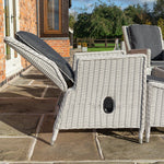 Rattan Effect Lounger Set - Two Colours