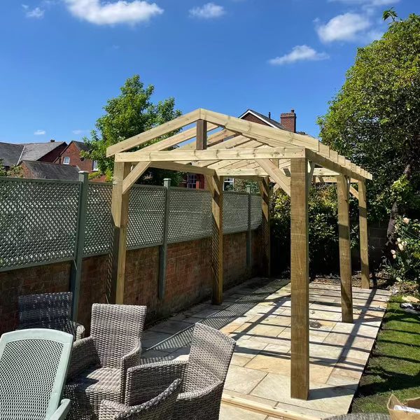 Heavy Duty Timber Gazebo DIY Kit with roof frame only | various sizes