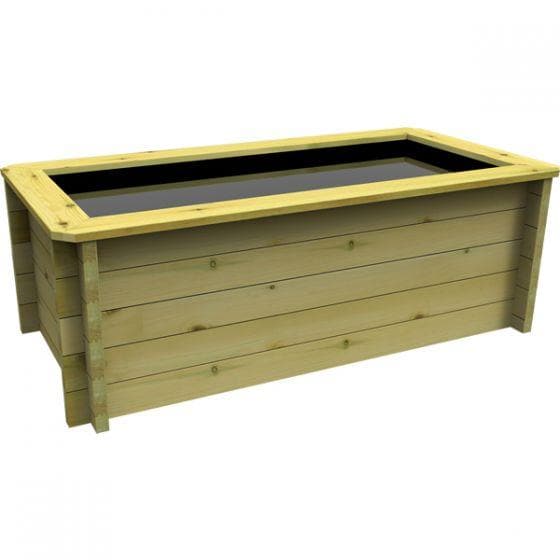 259 Gallon Raised Wooden Pond, 2M X 1M, 44mm thick, 965mm high, 1179 litres