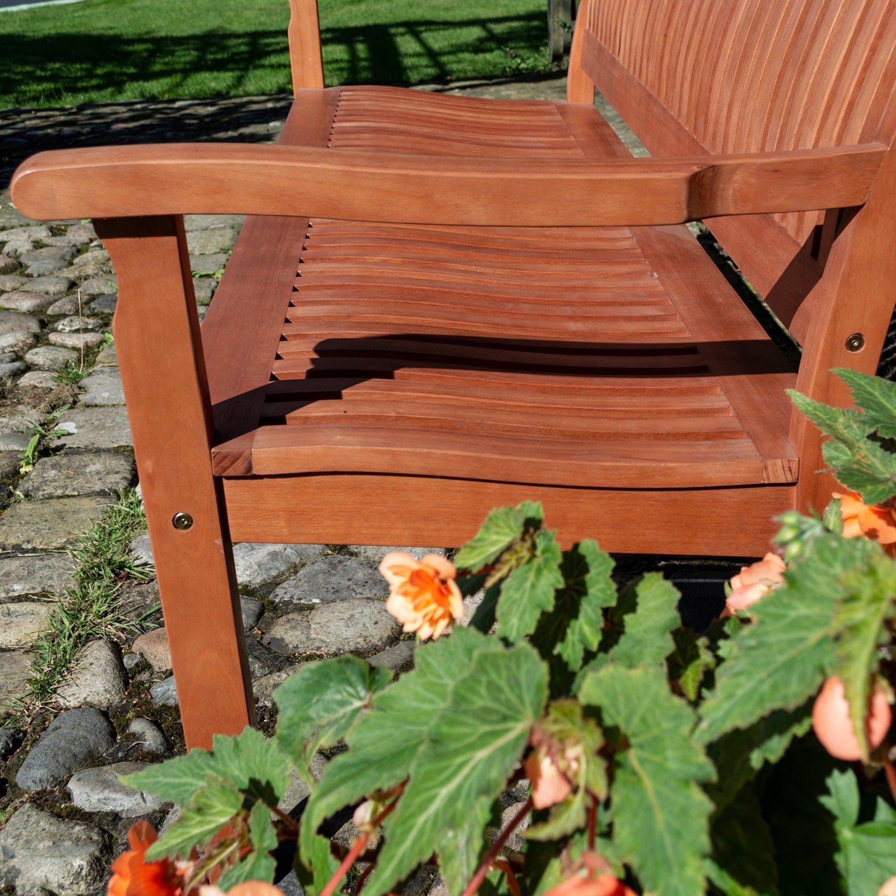 3 seater Solid Eucalyptus Hardwood Willington Bench