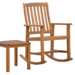 Acacia Hardwood Outdoor Rocking Chairs & Table Set