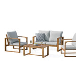 Acacia Hardwood Outdoor Sofa, armchairs & Table Set