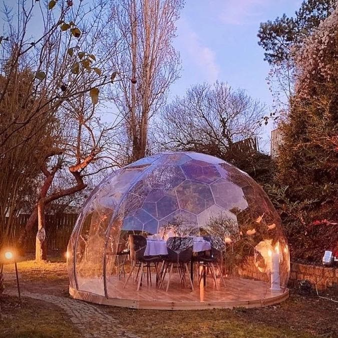 HypeDome S, Very Strong Transparent Garden or Restaurant Igloo