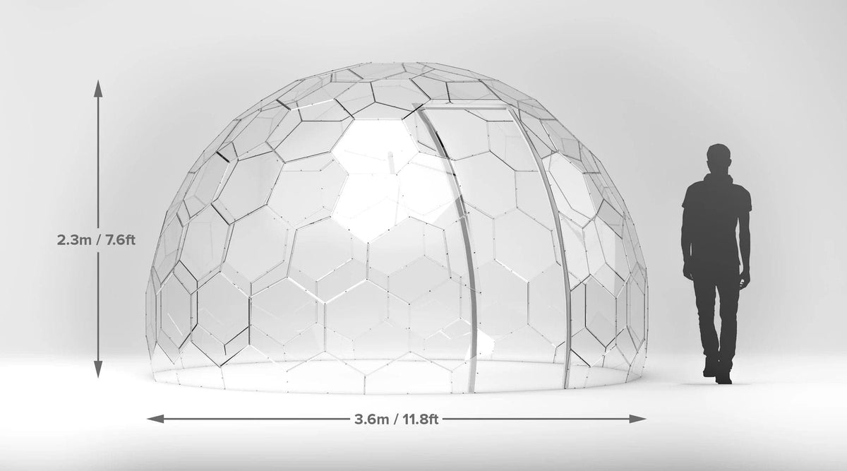 HypeDome S, Very Strong Transparent Garden or Restaurant Igloo