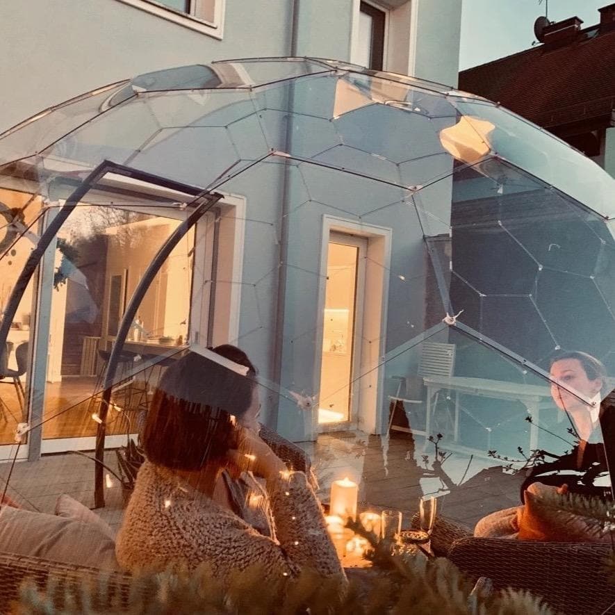 HypeDome S, Very Strong Transparent Garden or Restaurant Igloo