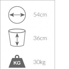 LayzeePit Medium, Steel Wire Rope Fire Basket/ Pit, Very High Quality, UK Made