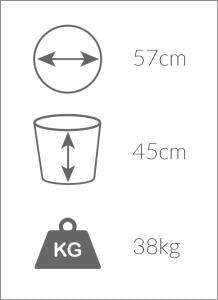 LayzeePit XL, Steel Wire Rope Fire Basket/ Pit, Very High Quality, UK Made