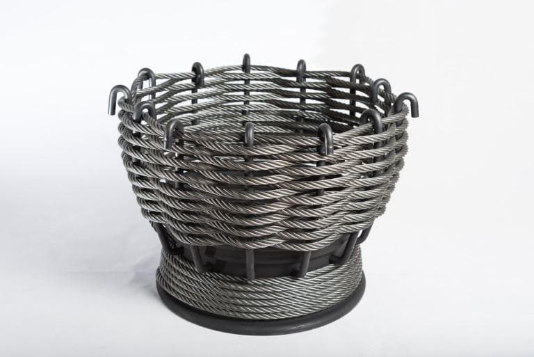 LayzeePit XL, Steel Wire Rope Fire Basket/ Pit, Very High Quality, UK Made