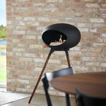 Le Feu GROUND WOOD HIGH Bio Ethanol Fireplace in Black