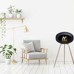 Le Feu GROUND WOOD HIGH Bio Ethanol Fireplace in Black