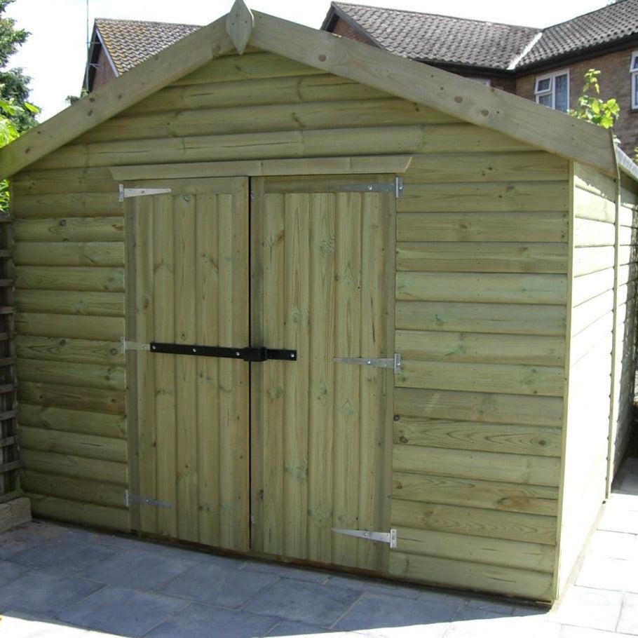 Tanalised Timber Apex Garden Shed, various sizes